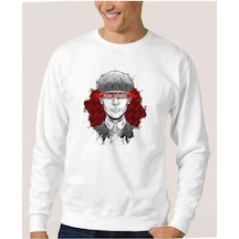 Peaky Bılnders Baskılı Beyaz Erkek Örme Sweatshirt (530944857)