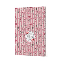 Kahve 8 - Yan Boyamalı Çizgili Defter