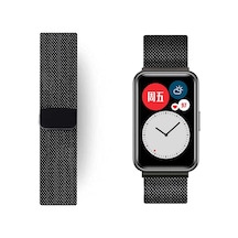 Huawei Watch Fit Uyumlu Krd-01 Metal Zore Kordon-siyah