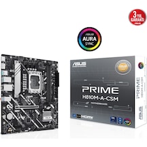 Asus Prime H810m-a-csm H810 Soket 1851 Ddr5 6400mhz Matx Gaming Aaaa18asu0020