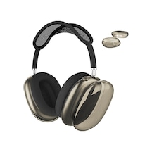 Adige Airpods Max Uyumlu Kulaklık Kılıfı Silikon Füme Füme