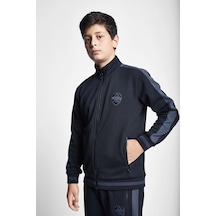 Lescon Çocuk Fermuarlı Sweatshirt Siyah