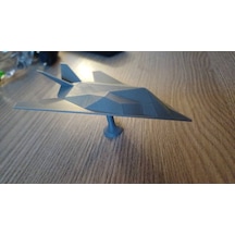 F-117 Savaş Uçağı Modeli Siyah Renk 15 Cm Ev Ofsi Dekoratif Obje