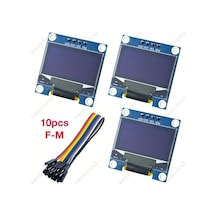 Dashanshop 3 Adet Mavi 0.96 İnç Oled I2c Ekran Modülü 128x64 Pixel Ssd1306 Arduino Raspberry Pi Uyumlu