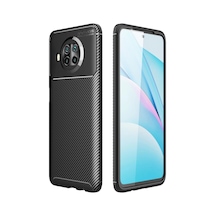 Mi 10t Lite Kılıf Auto Focus Karbon Kapak - Siyah İtdark10864