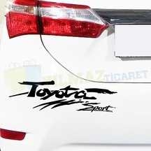 Toyota Sport Yazı Tampon Kaput Yan Kapı Oto Sticker Yapıştırma