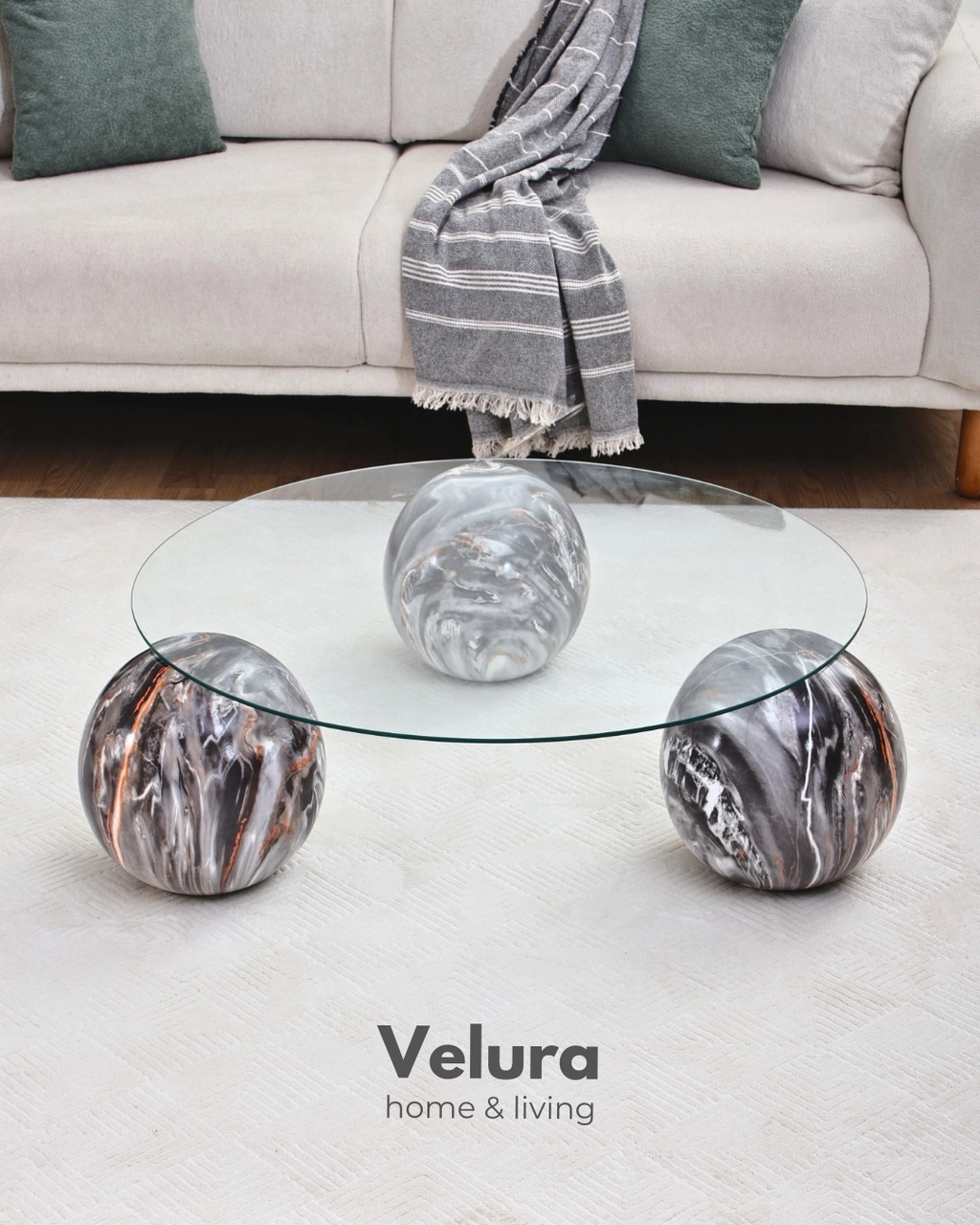 Modern Orta Sehpa & Küre Sehpa & Top Sehpa & Şeffaf Yuvarlak Cam & Dune Siyah Modern Orta Sehpa & Küre Sehpa & Top Sehpa & Şeffaf Yuvarlak Cam & Dune Siyah
