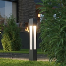 FoneLight Luxera 75 cm LED Bahçe Aydınlatma Direği Antrasit Alüminyum IP65 Peyzaj Yürüyüş Yolu Lambası 3000K