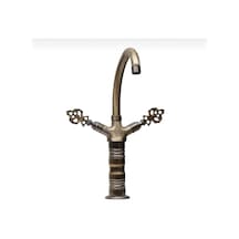 İsaoğlu Yapı Antik Gold Çanak Lavabo Bataryası Eskitme Banyo Lavabo Armatür Çanak Uyumlu Gold