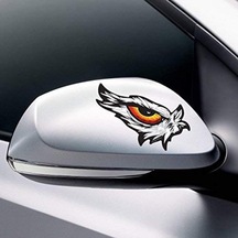 Kartal Gözleri Araba Oto Sticker Yapıştırma Renkli