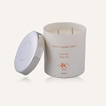 El Yapımı Soya Mumu, Cotton Lily Kokulu Ekru Cam Mum,%100 Vegan, Eco-friendly 300 Gr 11oz 50 x 22