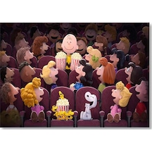 Cakasepetim Snoopy Ve Arkadaşları Sinemada Ahşap Mdf Tablo