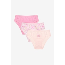 Penti Kız Çocuk Cute Meow 3lü Çok Renkli Slip Külot Çok Renkli Çok Renkli