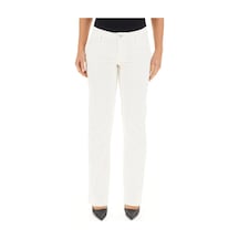 Calvin Klein Cotton Corduroy Stra, Ybı Kadın Beyaz Pantolon