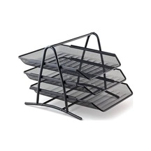 Paso Metal 3'lü Evrak Rafı 850 Siyah