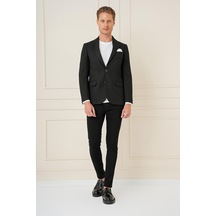 C 685 Slim Fit Siyah Spor Ceket Siyah