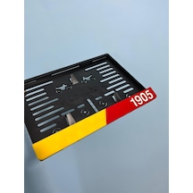 Sarı Kırmızı Pleksi Motor Plakalığı