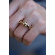 Yenigün Kuyumculuk 14 Ayar Altın Aşk Sarmalı Yüzük Yzk26469