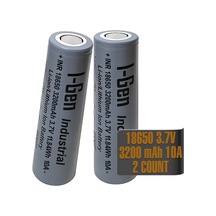I-gen Industrial E004 Inr 18650 3.7v 3200 Mah 10a 11.84wh Li-ıon Şarjlı Pil Düz Başlı Lityum Pil 2'li Paket