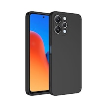 Xiaomi Redmi 12 Kılıf Yumuşak Silikon Kamera Korumalı Lansman Pazarplus Siyah