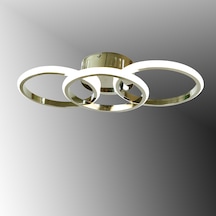 Tt305-3-fsr Tt Ayd. Sarıışık Fransız Sarı Kaplama 3 Lü Led Avize Rosegold