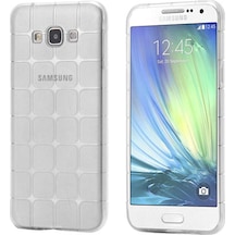 Fitcase Samsung Galaxy A7 (A700) Plaid Silikon Arka Kapak Seffaf 86233739