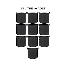 Grow Wizard Kumaş Saksı Pot 11 Litre 10 Adet