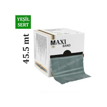Maxi Band Pilates Bandı 45.5mt Egzersiz Bandı Yeşil/Sert Yeşil