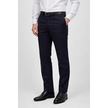 Classics Men Caserta Klasik Fit Likralı Erkek Kanvas Pantolon - 7515 Lacivert