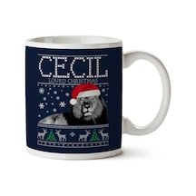 Cecil Loved Christmas Knit İki Tarafı Baskılı Kupa Bardak