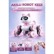 2.4g Uzaktan Kumandalı Akrobatik Kedi Robot - 360 Dönüş Ve Merdiven Tırmanma