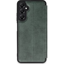 Newface Samsung Galaxy A35 5g Kılıf Flip Cover - Koyu Yeşil