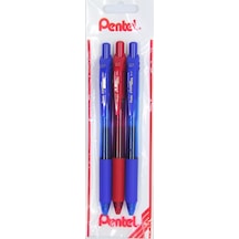 Energel 0.7 Mm Likit Roller Kalem 2xmavi/1xkırmızı 3'lü Set -