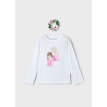 Mayoral Kız Çocuk Uzun Kol Tshirt - Mayoral - Beyaz - 4 Yaş - 3016-beyaz-4 Yaş BEYAZ