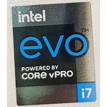 OEM intel evo CORE vPRO i7 11.ve 12.ci Nesil Sticker Etiket D88
