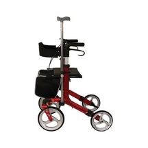Medikaltec Poylin P888 Ultra Lüks Rolatör Kırmızı - Titanyum Gri