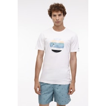 Lumberjack Ml Stew 11ds1025 4fx Ekru Erkek Kısa Kol T-shirt 000000000101572478