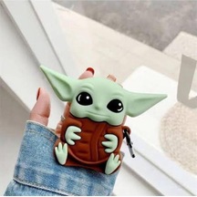 Iphone 4. Nesil Uyumlu Koruyucu Bluetooth Kulaklık Kılıfı Baby Yoda Figürlü Airpods 4.nesil