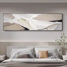 Modern Yatak Odası El Yapımı Yağlı Boya Tablo 135x60cm