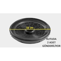 3129.6.733.29 60cm Davlumbaz Aspiratör İçin Uyumlu Karbon Filtre Bacasız Kullanım Kömür Filtresi