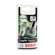 Longlife P21/5w Gündüz Sürüş Ampulü, X3 Uzun Ömürlü 2li Paket, Stop Ve Park Lambası İçin, Sarı-beyaz