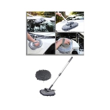 Flora F276 Mikrofiber Araç Temizleme Mop Seti - 104 Cm Oto Teleskopik Sap + 26 Cm Oval Mop Başlık