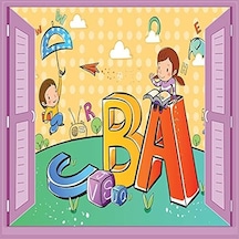 Çocuk Odası Bebek Odası Pencere Poster Duvar Kağıdı Abc Acı Kahve