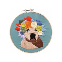 Dolıty Nakış Başlangıç Kiti Köpekler Çember Ile Çapraz H