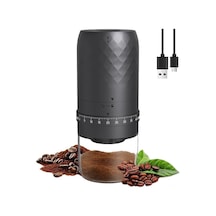 Xiyyadms Usb-c Şarjlı Seramik Bladeslı 40 Ayar Düşük Isı Kahve Değirmeni, Taşınabilir Ev/seyahat 35g Kapasite, Espresso/filtre/cold Brew Uyumlu Siyah