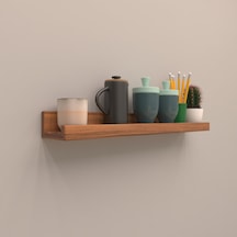 Rafkestir Setli Duvar Rafı 80 Cm Hareli Ceviz (Mat)