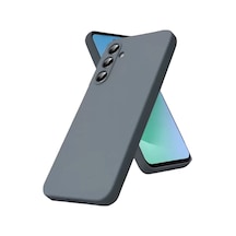 Newface Samsung Galaxy S25 Fe Kılıf Nano İçi Kadife Silikon - Gri