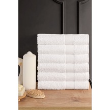 Blanc 6'lı 50x90cm El Yüz & Saç Havlusu Seti Havlu El Havlusu Banyo Havlusu I Çeyiz Havlusu Beyaz