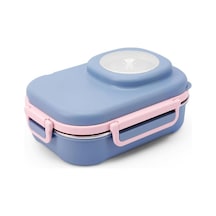 Vagonlife Paslanmaz Çelik Bento Lunch Box Beslenme Kabı 600 Ml Karışık Renk 1 Adet Çok Renkli