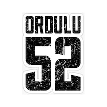 52 Ordu Sticker Yapıştırma Oto Etiket 17cm